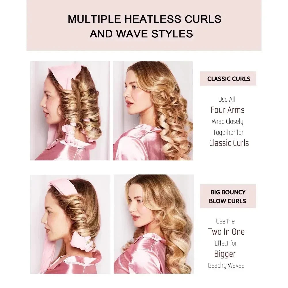 Soft Overnight Heatless Hair Curlers