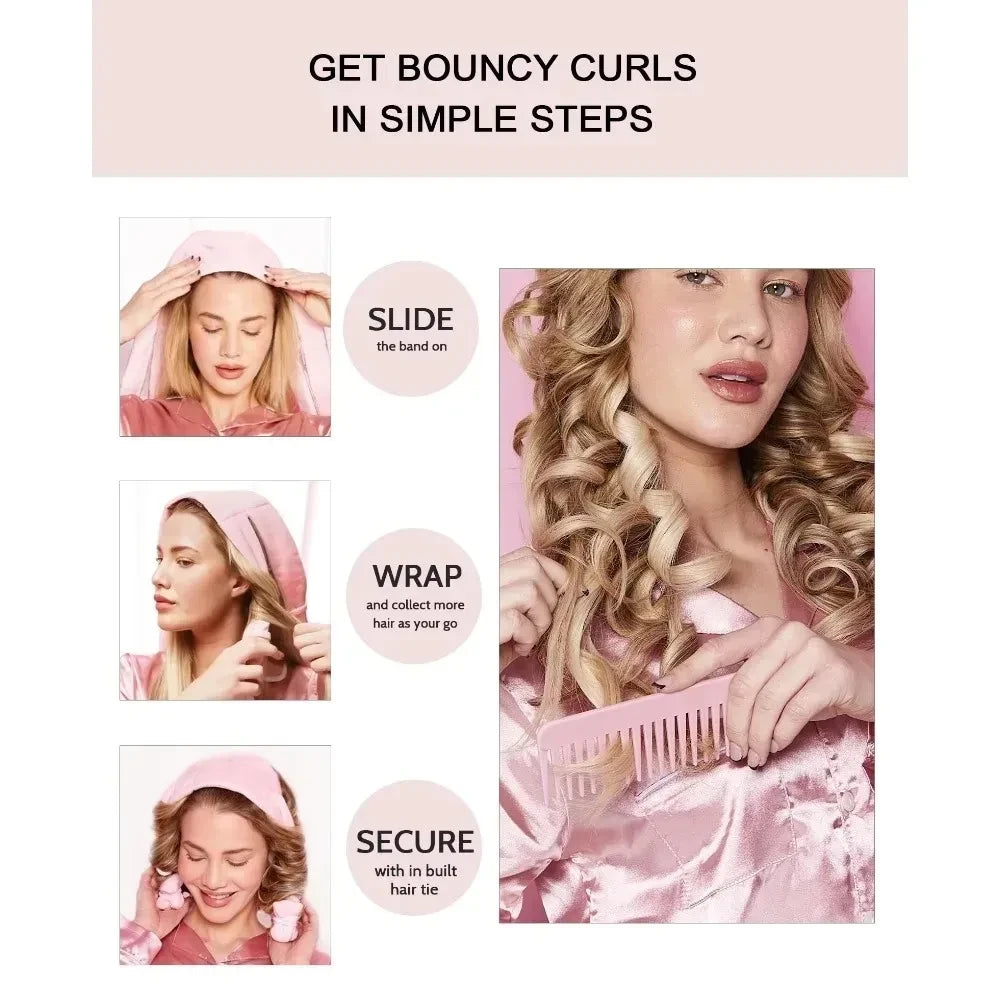 Soft Overnight Heatless Hair Curlers