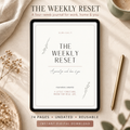 The Weekly Reset four-week printable journal digital download